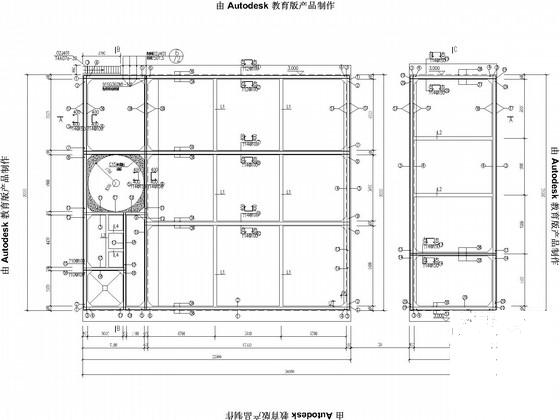 循环水场、水池凉水塔结构CAD施工图纸(平面布置图) - 1