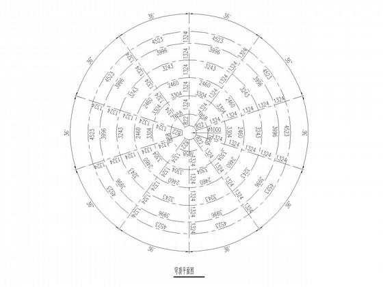 综合楼圆形采光顶结构CAD施工图纸（轻钢结构） - 3