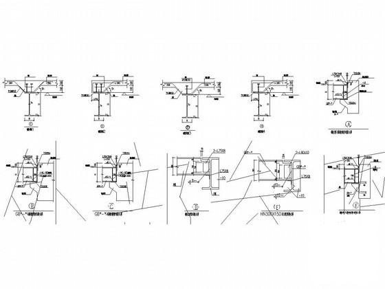 钢混组合结构除氧煤仓间结构CAD施工图纸（7度抗震） - 1