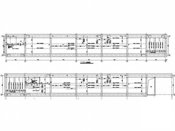 钢混组合结构除氧煤仓间结构CAD施工图纸（7度抗震） - 2