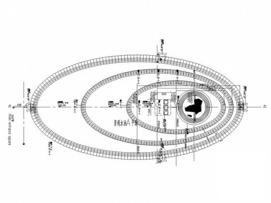 特种结构景观水池结构CAD施工图纸(板配筋图) - 1