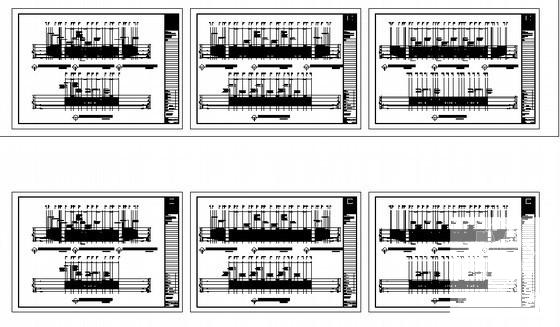 3层双拼小别墅建筑方案设计图纸（现代风格）(立面图) - 2