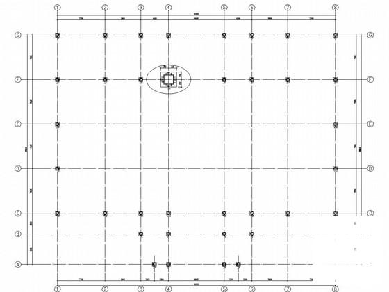 两层钢框架结构售楼处结构CAD施工图纸（7度抗震） - 1
