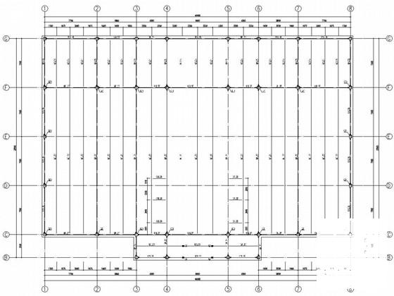 两层钢框架结构售楼处结构CAD施工图纸（7度抗震） - 3
