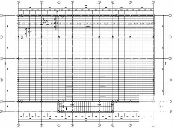 两层钢框架结构售楼处结构CAD施工图纸（7度抗震） - 4