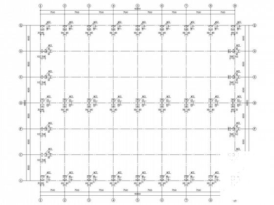 60米长48米跨度门式刚架结构CAD施工图纸 - 3
