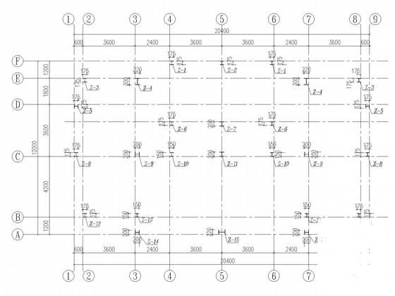 钢框架住宅结构CAD施工图纸(条基) - 1