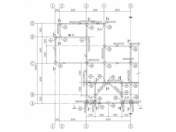 钢框架住宅结构CAD施工图纸(条基) - 4
