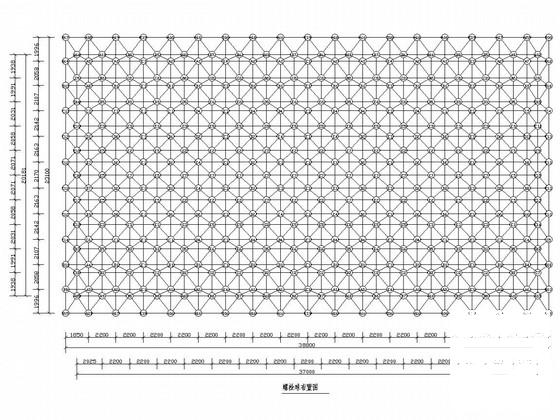 24米跨双层拱形网架结构CAD施工图纸 - 3