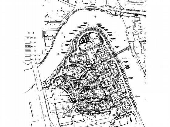 沿江居住区规划总CAD平面图（初设图纸）(建筑面积) - 1