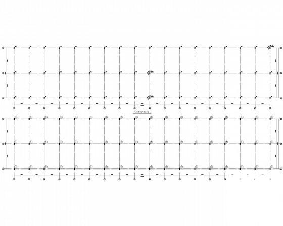 标准化加工车间钢框架结构CAD施工图纸（6度抗震） - 2