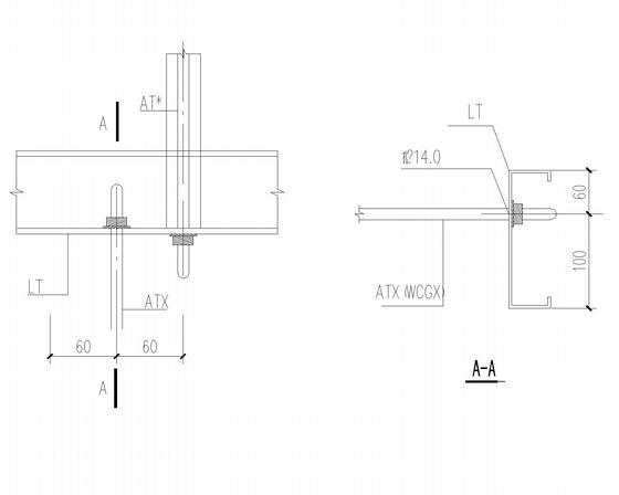 标准化加工车间钢框架结构CAD施工图纸（6度抗震） - 4