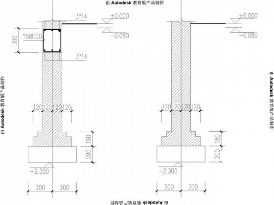 小学公厕砖混结构CAD施工图纸(建施)(平面布置图) - 4