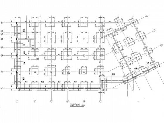 8度抗震3层框架文化城结构CAD施工图纸 - 3