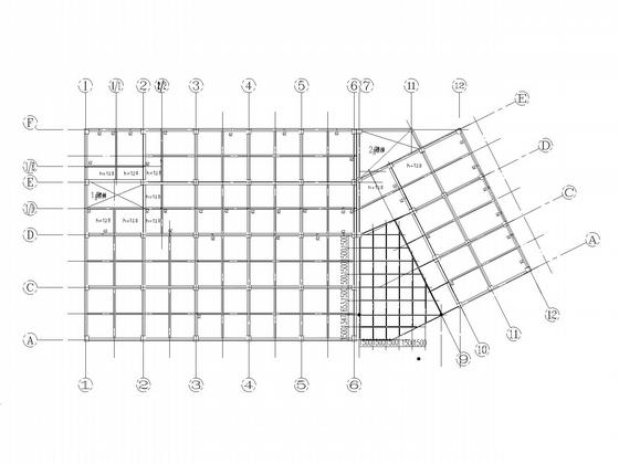 8度抗震3层框架文化城结构CAD施工图纸 - 4