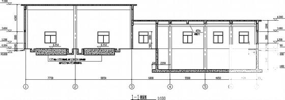 矿井水处理站设备用房结构CAD施工图纸 - 1