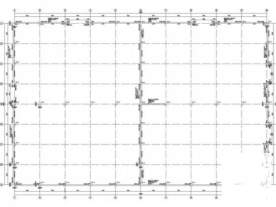 48米跨门式刚架厂房结构CAD施工图纸（6度抗震）(平面布置图) - 2