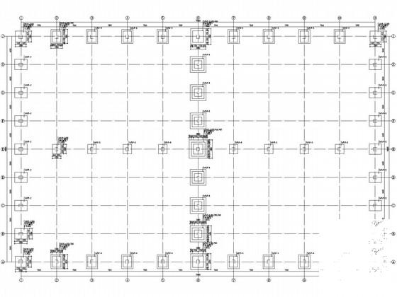 48米跨门式刚架厂房结构CAD施工图纸（6度抗震）(平面布置图) - 3