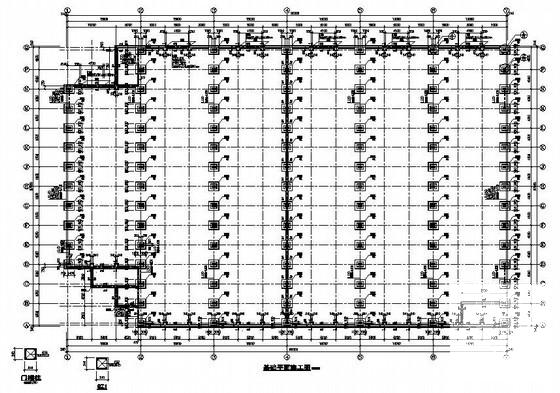 排架厂房(15米木屋架)结构CAD施工图纸（6度抗震） - 1