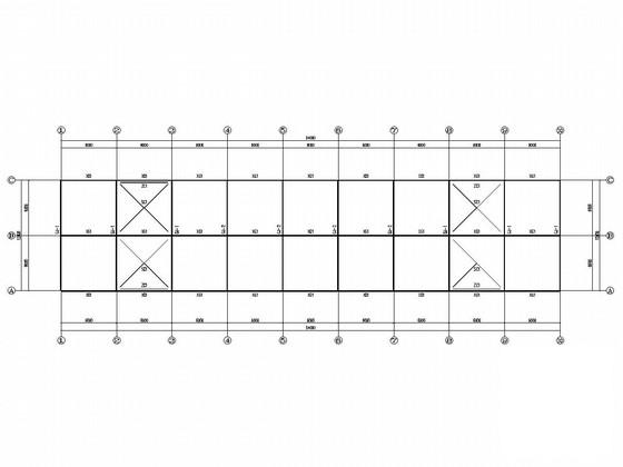 2层门式刚架结构办公楼结构CAD施工图纸(平面布置图) - 3