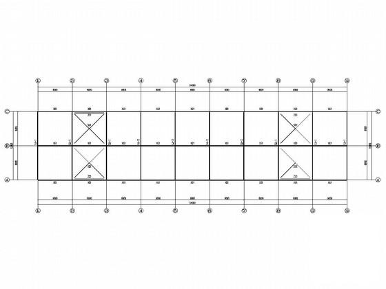 2层门式刚架结构办公楼结构CAD施工图纸(平面布置图) - 3