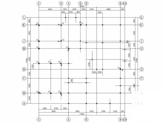 3层门式刚架结构别墅结构CAD施工图纸（6度抗震） - 3