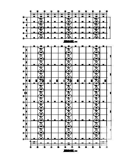 单层钢排架厂房结构CAD施工图纸（6度抗震） - 2