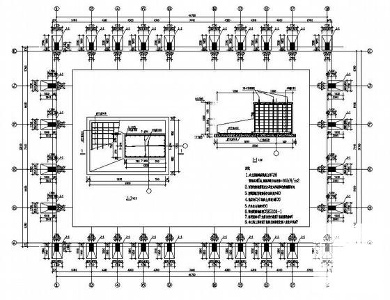 钢桁架结构篮球馆结构施工图纸（建筑施工CAD图纸） - 2