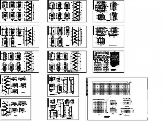 4层工厂厂房CAD施工图纸(卫生间大样) - 3