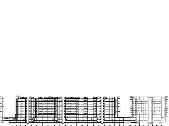 物流基地7层仓储大楼建筑施工CAD图纸 - 4