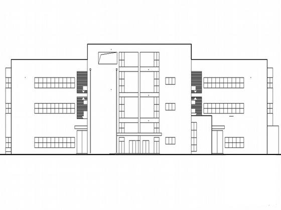科技孵化器项目5号厂房建筑施工CAD图纸 - 1