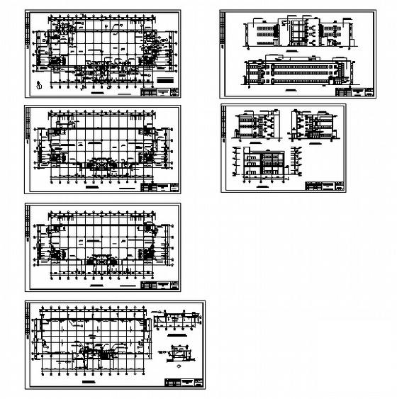 科技孵化器项目5号厂房建筑施工CAD图纸 - 3