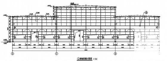 变压器公司门式刚架重钢车间结构CAD施工图纸 - 3