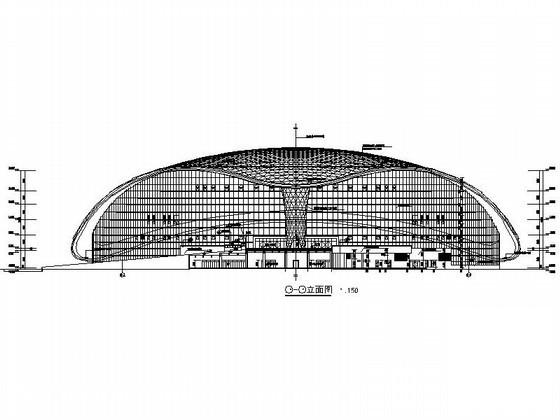 现代五项赛事中心游泳击剑馆建筑施工CAD图纸(卫生间详图) - 5