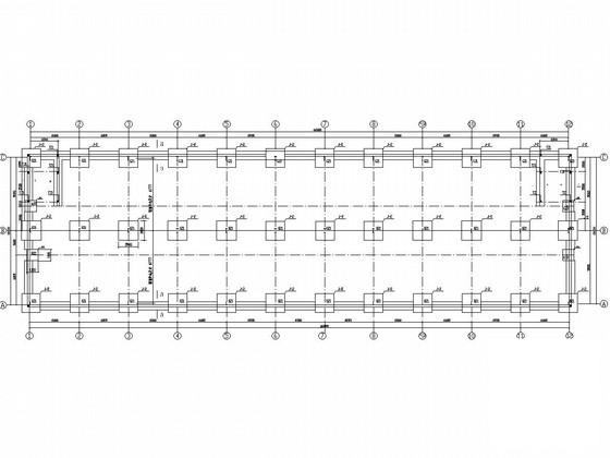两层门式刚架结构厂房结构CAD施工图纸（7度抗震） - 1