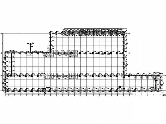 单层桩基础框架结构厂房结构CAD施工图纸(平面布置图) - 2
