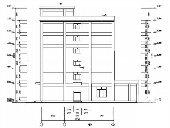 6层休闲度假旅馆建筑方案设计CAD图纸 - 4