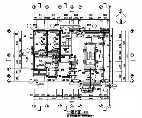 2层垃圾中转站建筑施工套CAD图纸(工程结构) - 3