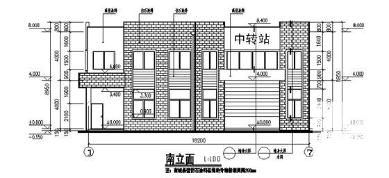 2层垃圾中转站建筑施工套CAD图纸(工程结构) - 5