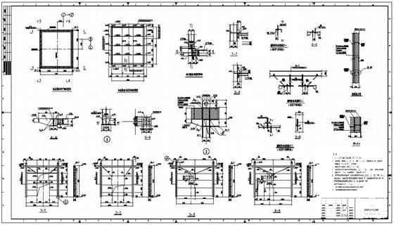 燃料袋式除尘及输灰装置结构CAD施工图纸（8度抗震） - 4