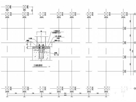 门式刚架结构汽车维修间结构CAD施工图纸 - 1