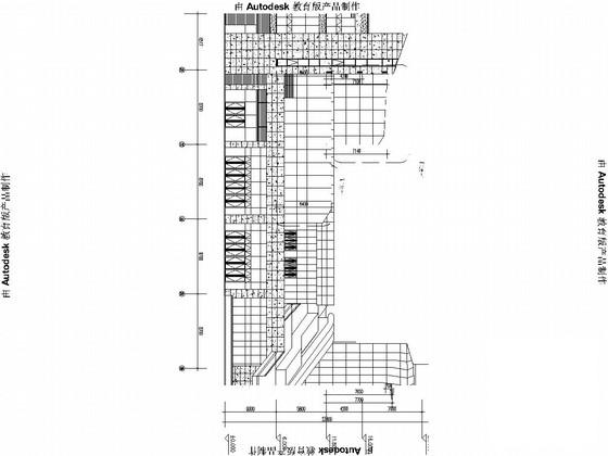 3层门式刚架结构玻璃幕墙厂房结构CAD施工图纸 - 1