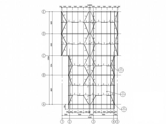 门式刚架结构转运站结构CAD施工图纸（6度抗震） - 4