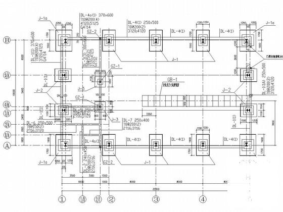 单层门式刚架结构厂房结构CAD施工图纸（独立基础） - 1