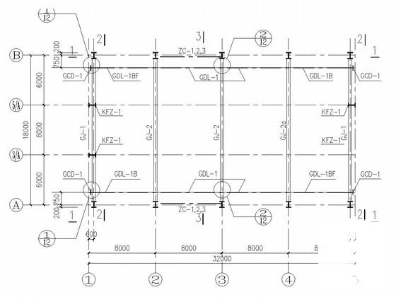 单层门式刚架结构厂房结构CAD施工图纸（独立基础） - 3