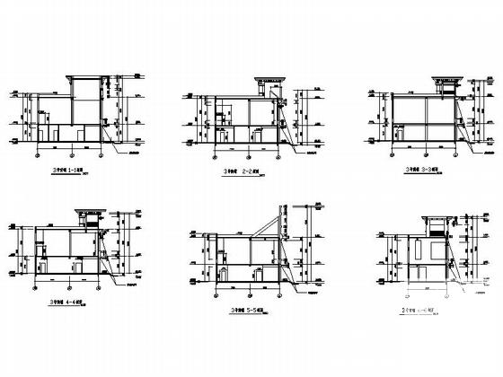 欧式风格3层沿街商业楼建筑CAD施工图纸 - 4