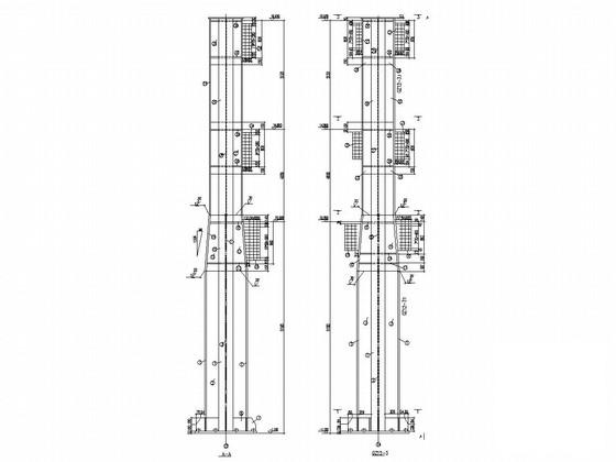 4层门式刚架结构通廊连接工程结构CAD施工图纸 - 3