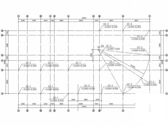 2层钢框架结构办公楼结构CAD施工图纸（6度抗震）(地脚锚栓) - 2
