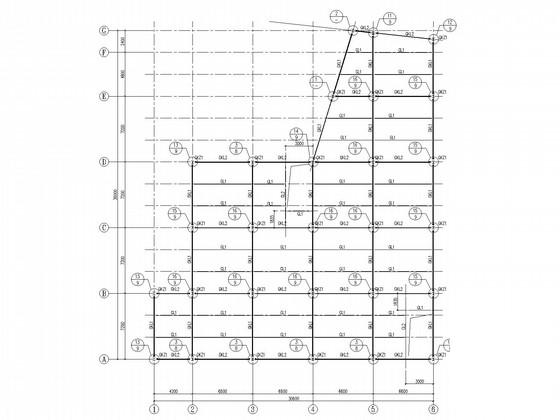独立基础钢框架办公楼结构CAD施工图纸 - 2