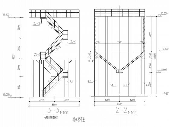 单层包装料仓钢筋混凝土结厂房结构CAD施工图纸(设计基准期) - 5